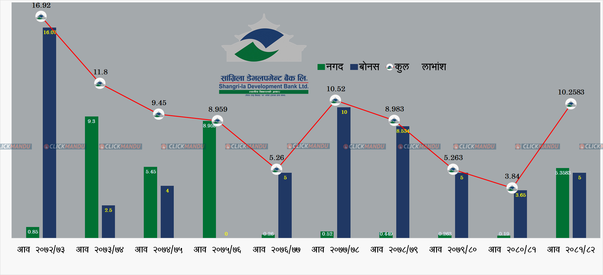 गाउँमा जन्मेर सहर छिरेको सांग्रिला डेभलपमेन्ट बैंक, सेयरधनीलाई लगातार प्रतिफल