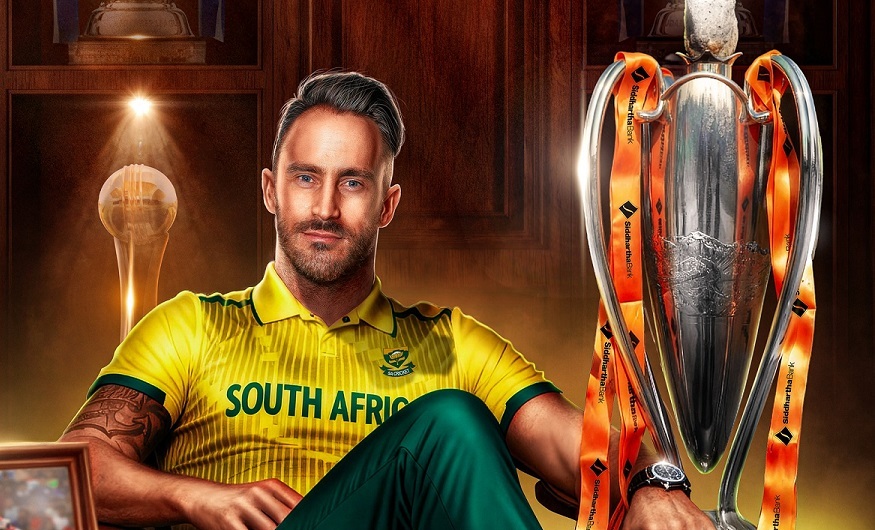 क्रिकेटर फाप डु प्लेसिस एनपीएल खेल्न आज काठमाडौं आइपुग्ने