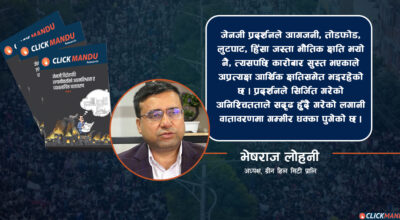 हरेक क्षेत्रलाई गाली गर्ने प्रवृत्तिले मुलुक बन्दैन