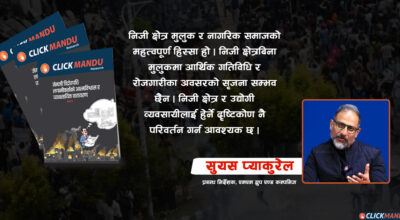जेनजी विद्रोहका क्रममा निजी क्षेत्रमाथि जसरी आक्रमण भयो, त्यो कहिल्यै देख्न र भोग्न नपरोस्
