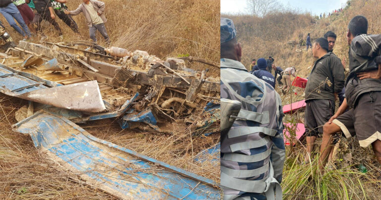 रामेछाप भिर दुर्घटनामा प्रहरीसहित मतदान अधिकृतको मृत्यु