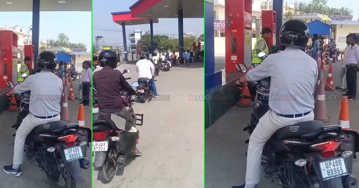 भारतमा तेल अभाव भएपछि नेपालगञ्जका पम्पमा भारतीय सवारी साधनको लाइन