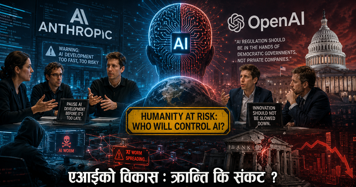 एआईको विकासले निम्त्याउँदैछ संकटः ‘एन्थ्रोपिक’ द्वारा विश्वव्यापी रूपमा विकास रोक्न अपील
